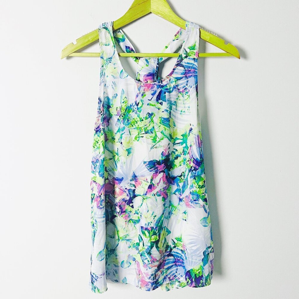2/$30 Cynthia Rowley Floral Sleeveless Top Small
